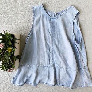 Anthropologie CLOTH & STONE Denim Top